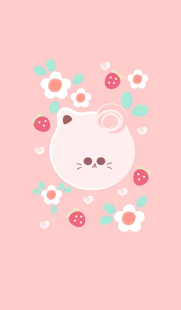 [LINE着せ替え] Cute cat theme 85 :)の画像1