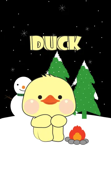 [LINE着せ替え] Duck Winter Season Theme (JP)の画像1