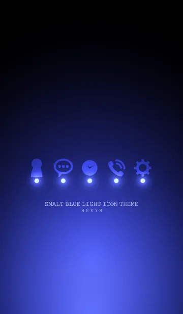 [LINE着せ替え] SMALT BLUE LIGHT ICON THEMEの画像1