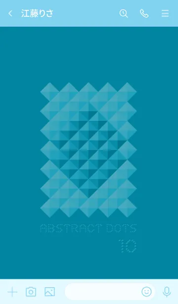 [LINE着せ替え] アブストラクト・ドットの着せ替え (No.10)の画像3