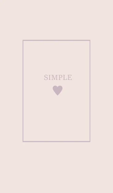 [LINE着せ替え] 大人のシンプルハート =pink lavender=の画像1