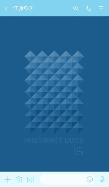 [LINE着せ替え] アブストラクト・ドットの着せ替え (No.15)の画像3