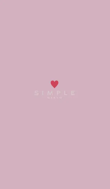[LINE着せ替え] DUSKY PINK SIMPLE 15の画像1