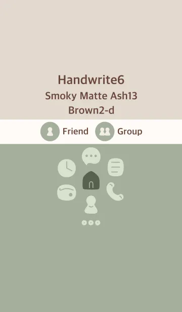 [LINE着せ替え] 手書き6 スモーキーM-Ash13 ブラウン2-dの画像1