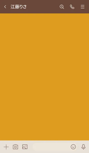 [LINE着せ替え] シンプル7 fr01 オレンジ ブラウン2の画像3