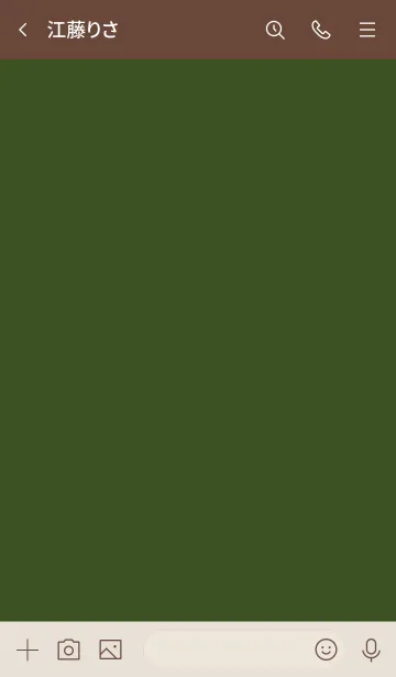 [LINE着せ替え] シンプルA3 fr12 グリーン2 ブラウン2の画像3