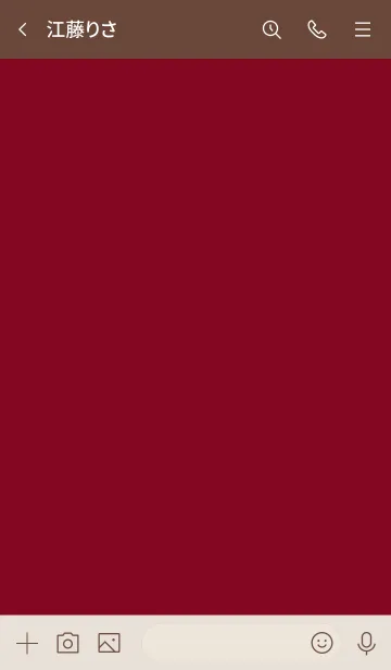 [LINE着せ替え] シンプルA3 fr12 レッド2 ブラウン2の画像3