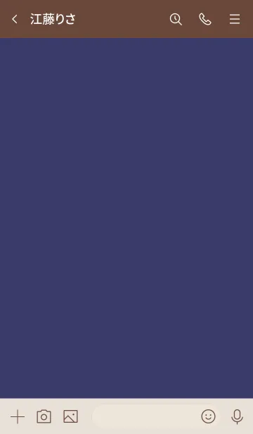 [LINE着せ替え] シンプルA3 fr12 シアン ブラウン2の画像3