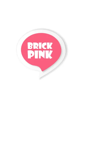 [LINE着せ替え] Brick Pink Button In White V.3 (JP)の画像1