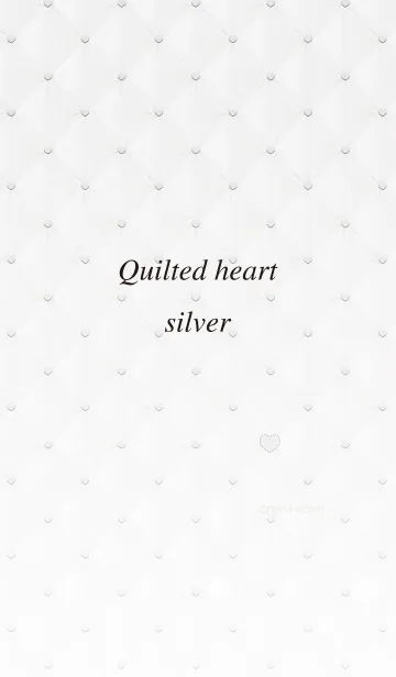 [LINE着せ替え] Quilted heart silverの画像1