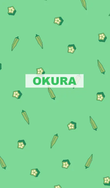 [LINE着せ替え] okura pattern/ green6の画像1