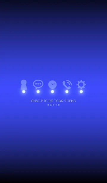 [LINE着せ替え] SMALT BLUE ICON THEME -MEKYM-の画像1