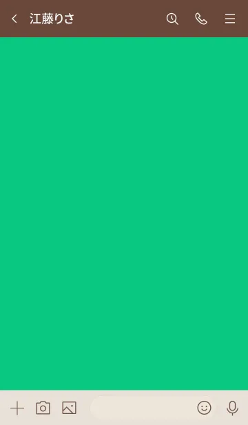 [LINE着せ替え] シンプル55 fr02 グリーン ブラウン2-2の画像3