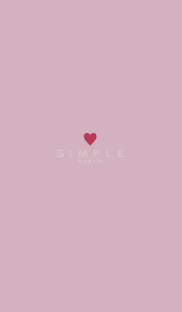 [LINE着せ替え] DUSKY PINK SIMPLE 16の画像1