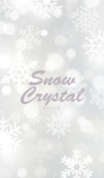 [LINE着せ替え] -Snow Crystal- MEKYM 29の画像1