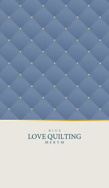 [LINE着せ替え] LOVE QUILTING -DUSKY BLUE- 22の画像1