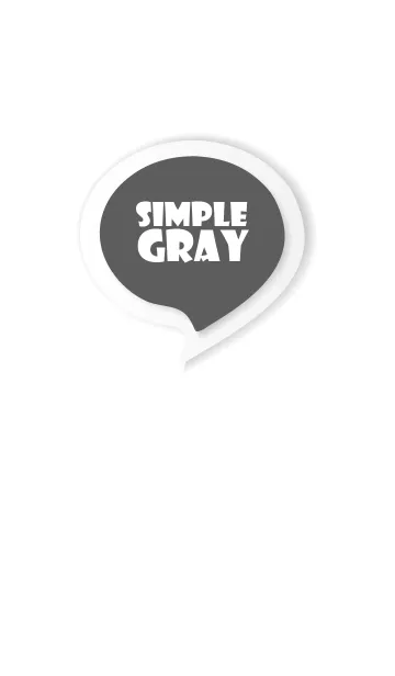 [LINE着せ替え] Gray Button In White V.3 (JP)の画像1