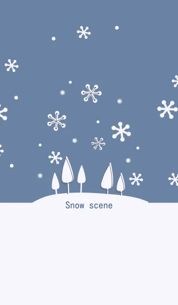 [LINE着せ替え] シンプルかわいい北欧風/snow sceneの画像1