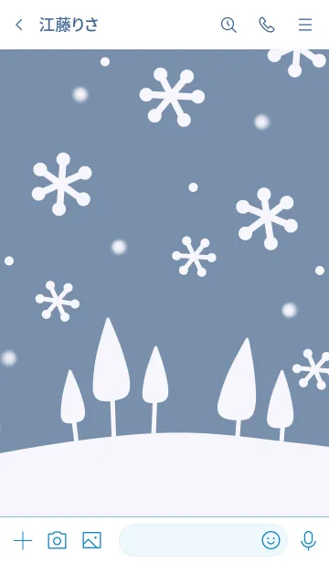 [LINE着せ替え] シンプルかわいい北欧風/snow sceneの画像3