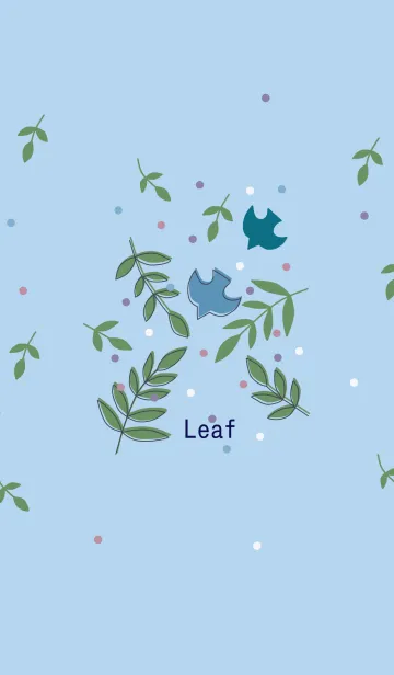 [LINE着せ替え] シンプルかわいい北欧風/leafの画像1