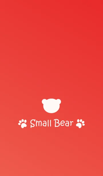 [LINE着せ替え] Small Bear *RED*の画像1