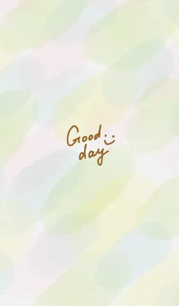 [LINE着せ替え] 水彩滲み緑黄色6の画像1