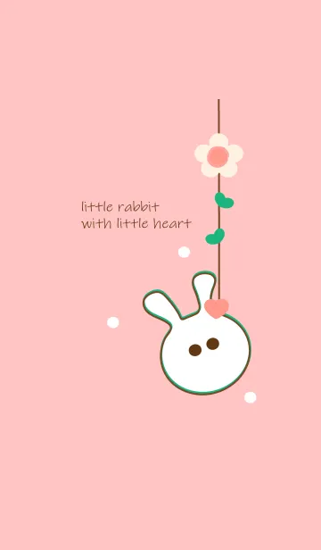 [LINE着せ替え] little rabbit with little heart 55の画像1