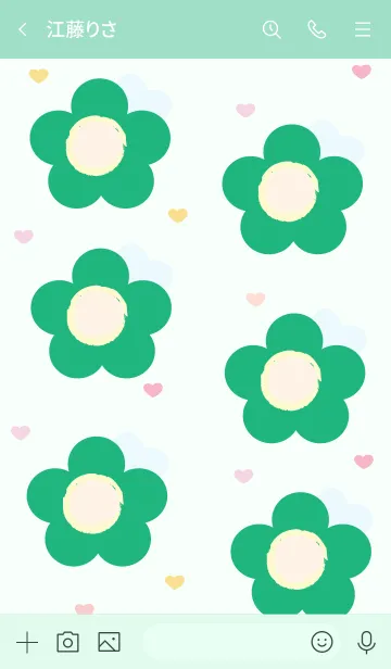 [LINE着せ替え] Lovely mini flower 127 :)の画像3