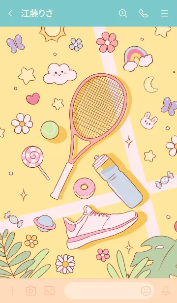 [LINE着せ替え] Tennis Girl Club (Japan)の画像3