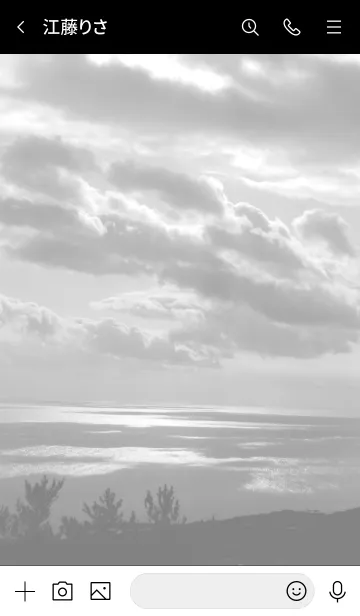 [LINE着せ替え] モノクロ写真 スマイル7の画像3