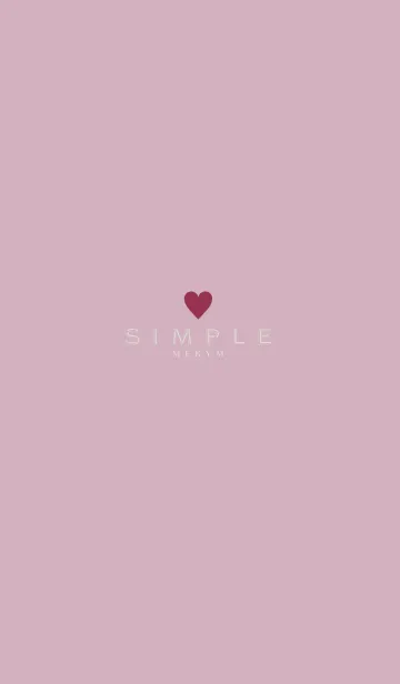 [LINE着せ替え] DUSKY PINK SIMPLE 17の画像1