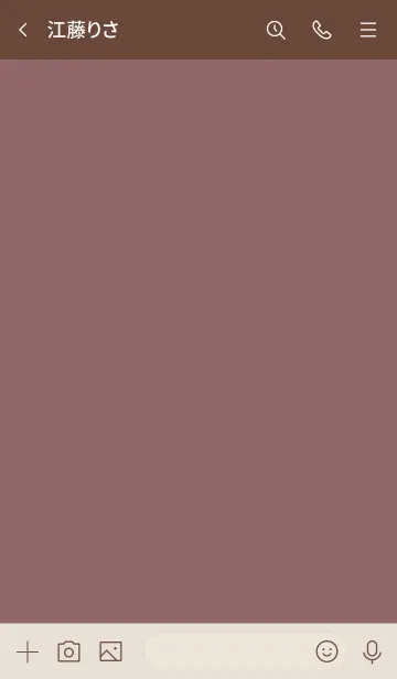 [LINE着せ替え] シンプルA3 fr09 レッド2 ブラウン2-3の画像3