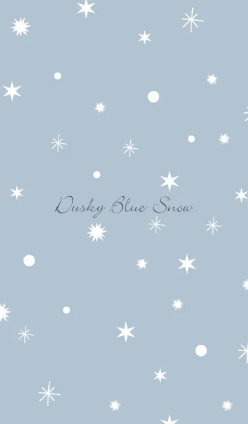 [LINE着せ替え] -Dusky Blue Snow- 6の画像1
