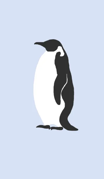 [LINE着せ替え] シンプルペンギン ブラウンスキンver.の画像1