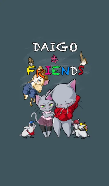 [LINE着せ替え] DAIGO&FRIENDS_B/w01ver.の画像1