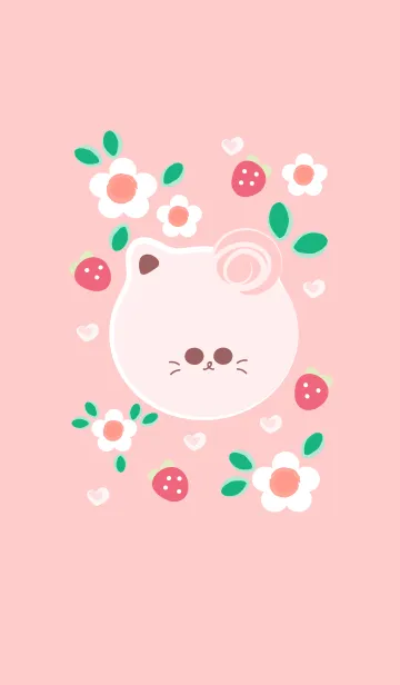 [LINE着せ替え] Cute cat theme 86 :)の画像1