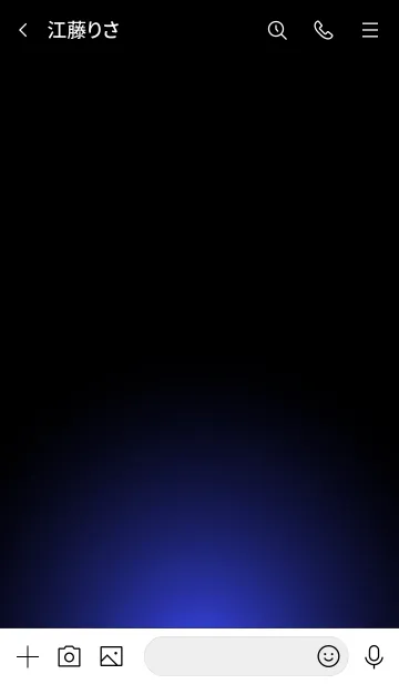 [LINE着せ替え] SILVER LIGHT ICON THEME -Smalt Blue-の画像3