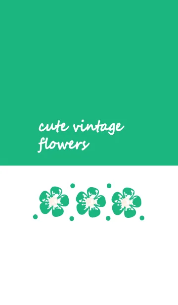 [LINE着せ替え] Cute vintage flower 55 :)の画像1