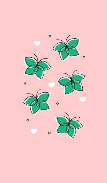 [LINE着せ替え] Cute butterflies 107 :)の画像1