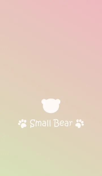 [LINE着せ替え] Small Bear *PINK+GREEN*の画像1