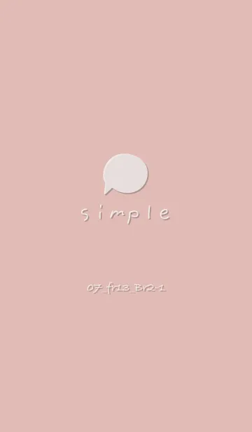 シンプル7 FR13 ピンク ブラウン2-1の着せ替えメイン画像