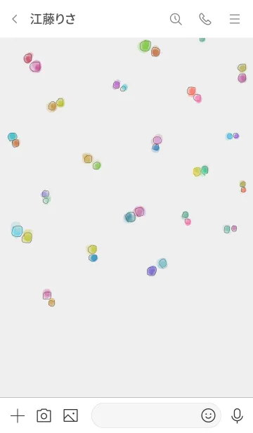 [LINE着せ替え] happy LINE(シンプル)の画像3