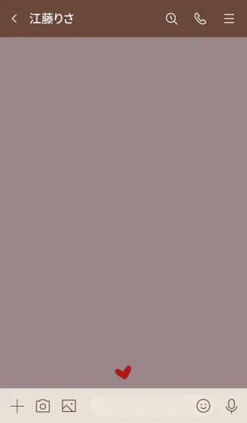 [LINE着せ替え] シンプルA4 FR13 ショコラ ブラウン2-1の画像3