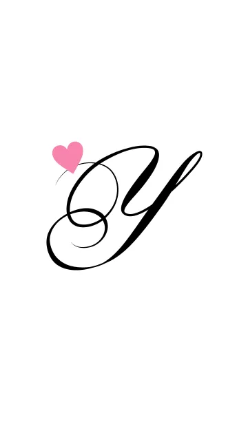 [LINE着せ替え] Black Initial -Y-の画像1
