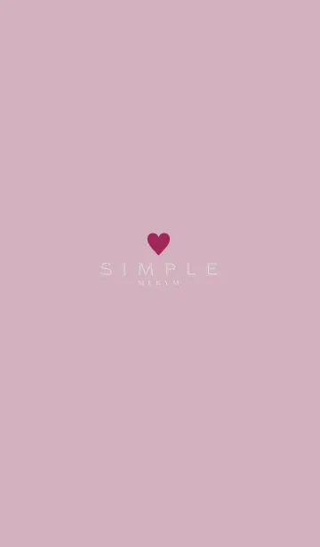 [LINE着せ替え] DUSKY PINK SIMPLE 19の画像1