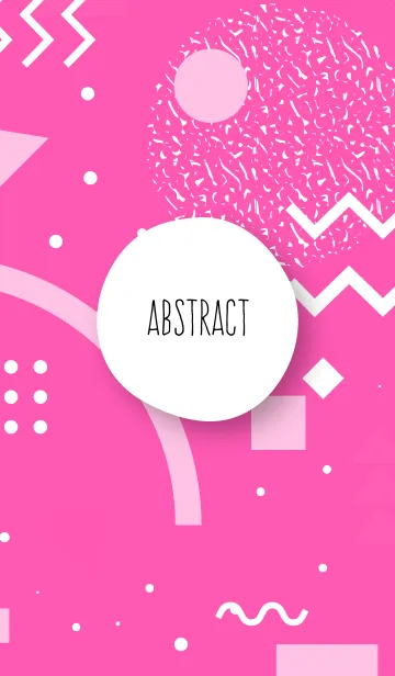 [LINE着せ替え] Abstract Geometric Hot Pink 2の画像1