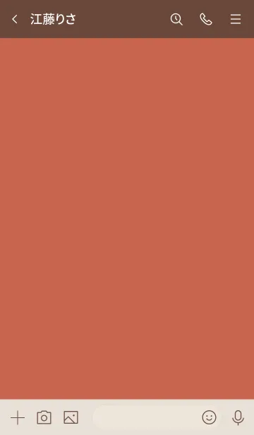 [LINE着せ替え] シンプル55 fr08 レッド ブラウン2-3の画像3