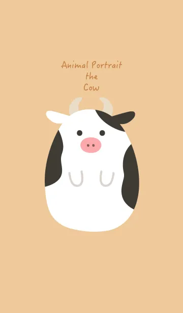 [LINE着せ替え] Animal Portrait - The Cowの画像1