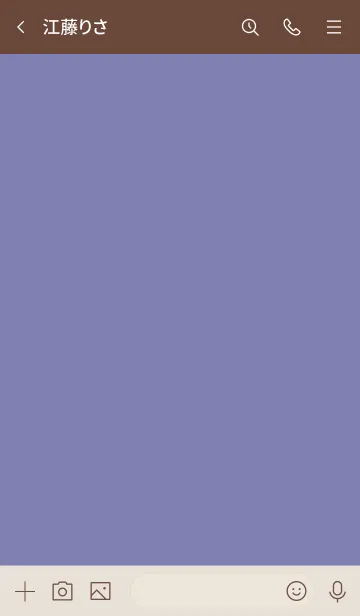 [LINE着せ替え] シンプル7 fr07 ブルー ブラウン2-3の画像3