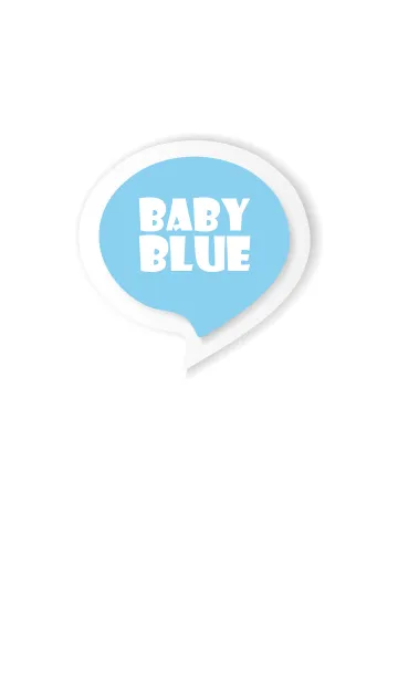 [LINE着せ替え] Baby Blue Button In White V.3 (JP)の画像1